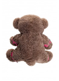 Бондажный набор: бурый мишка с розовыми оковами и наручниками - Pecado - купить с доставкой в Миассе