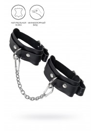 Черные мини-оковы со скруглёнными углами - Pecado - купить с доставкой в Миассе