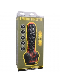 Черно-красная мини-машина на присоске Tendril Thruster - 21,6 см. - Doc Johnson - купить с доставкой в Миассе