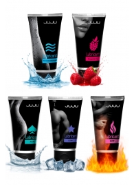 Набор из 5 лубрикантов JUJU (увлажняющий, Hot+, Long, Anal, малина) - JuJu - купить с доставкой в Миассе