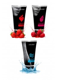 Набор из 3 лубрикантов JUJU (увлажняющий, клубника, малина) - JuJu - купить с доставкой в Миассе