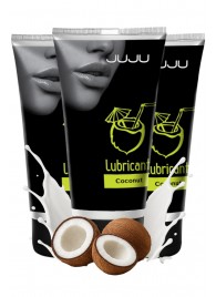 Набор из 3 съедобных лубрикантов JUJU со вкусом кокоса - JuJu - купить с доставкой в Миассе