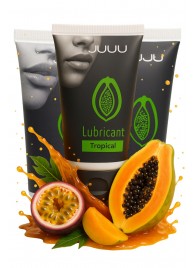 Набор из 3 съедобных лубрикантов JUJU со вкусом тропических фруктов - JuJu - купить с доставкой в Миассе