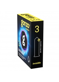 Супертонкие презервативы Ganzo Invisible - 3 шт. - Ganzo - купить с доставкой в Миассе