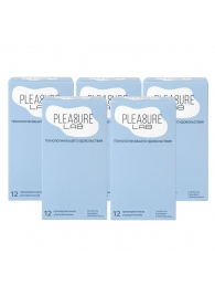 Набор из 5 упаковок ультратонких презервативов Pleasure Lab (по 12 шт.) - Pleasure Lab - купить с доставкой в Миассе