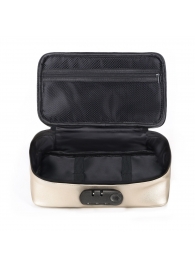 Золотистая сумочка для хранения игрушек Discreet Box - Dorcel - купить с доставкой в Миассе