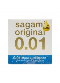 Увлажнённый презерватив Sagami Original 0.01 Extra Lub - 1 шт. - Sagami - купить с доставкой в Миассе