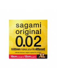 Презерватив увеличенного размера Sagami Original 0.02 XL-size - 1 шт. - Sagami - купить с доставкой в Миассе