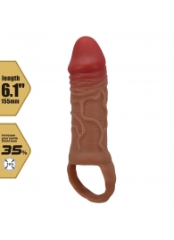 Реалистичная насадка на член Peirre - 15,5 см. - Baile - в Миассе купить с доставкой