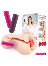 Мастурбатор-вагина с вибрацией Jenny Onahole edition 005 - KOKOS - в Миассе купить с доставкой
