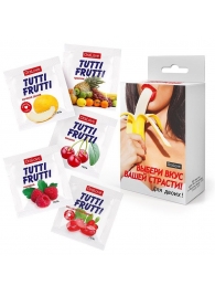 Набор из 5 саше съедобных смазок Tutti-Frutti - Биоритм - купить с доставкой в Миассе