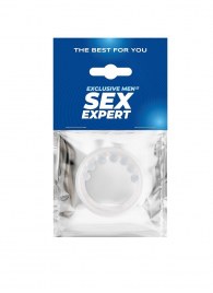 Эрекционное кольцо с мягкой стимулирующей насадкой - Sex Expert - в Миассе купить с доставкой