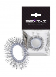 Круглое эрекционное кольцо с «ресничками» - Sextaz - в Миассе купить с доставкой