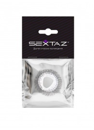 Эластичное эрекционное кольцо с длинными черными «ресничками» - Sextaz - в Миассе купить с доставкой