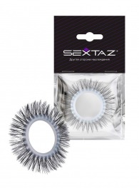 Круглое эрекционное кольцо с длинными «ресничками» - Sextaz - в Миассе купить с доставкой