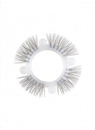 Эластичное кольцо с «ресничками» и 4 шариками - Sextaz - в Миассе купить с доставкой