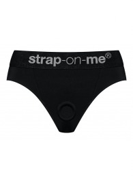 Черные трусики для насадок Heroine Lingerie Harness - size XL - Strap-on-me - купить с доставкой в Миассе