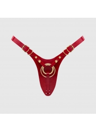 Красный пояс для фиксации насадок Strap-On-Me Leatherette Harness Fabulous - Strap-on-me - купить с доставкой в Миассе