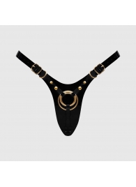 Черный пояс для фиксации насадок Strap-On-Me Leatherette Harness Fabulous - Strap-on-me - купить с доставкой в Миассе