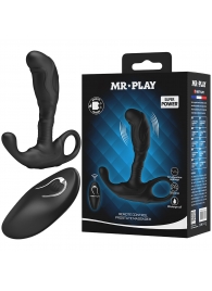 Черный изогнутый массажёр простаты с вибрацией и пультом ДУ - Baile - в Миассе купить с доставкой