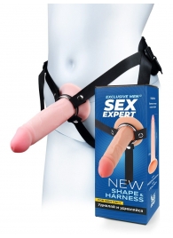 Мужской полый страпон на регулируемых ремнях - 18,5 см. - Sex Expert - купить с доставкой в Миассе