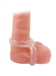 Прозрачное двойное эрекционное кольцо - Sex Expert - в Миассе купить с доставкой