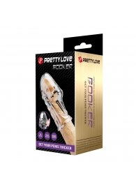 Прозрачная насадка на пенис Booker - 8 см. - Baile - в Миассе купить с доставкой