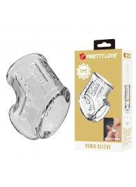 Прозрачная насадка на пенис и мошонку - Baile - в Миассе купить с доставкой