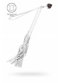 Белая кожаная плеть - 50 см. - Pecado - купить с доставкой в Миассе