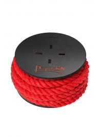 Красная веревка для шибари на катушке - 5 м. - Pecado - купить с доставкой в Миассе