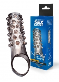 Дымчатая насадка на пенис с выпуклостями - 11 см. - Sex Expert - в Миассе купить с доставкой