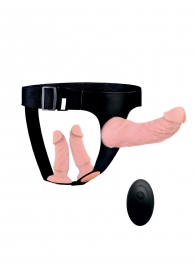 Женский страпон с 3 насадками и вибрацией - Erowoman-Eroman - купить с доставкой в Миассе