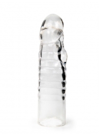 Прозрачная закрытая насадка на член - 15 см. - Sex Expert - в Миассе купить с доставкой