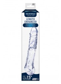 Прозрачная насадка-удлинитель Length Enhancer с подхватом - 22,3 см. - NMC - в Миассе купить с доставкой
