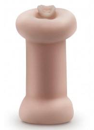 Телесный люминесцентный двусторонний мастурбатор Tasha - Blush Novelties - в Миассе купить с доставкой