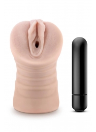 Телесный мастурбатор-вагина Ayumi с вибрацией - Blush Novelties - в Миассе купить с доставкой