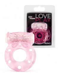 Розовое эрекционное виброкольцо с бабочкой - 1137 - в Миассе купить с доставкой