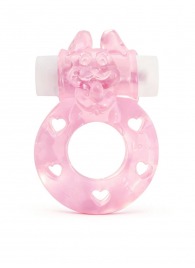 Розовое эрекционное виброкольцо в форме зайчика - 1137 - в Миассе купить с доставкой