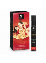 Оральный спрей Waves of Pleasure с ароматом клубники и шампанского - 20 мл. - Shunga - купить с доставкой в Миассе