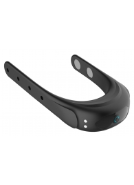 Черное эрекционное виброкольцо на ремешках - Boys of Toys - в Миассе купить с доставкой