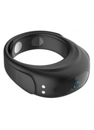 Черное эрекционное виброкольцо на ремешках - Boys of Toys - в Миассе купить с доставкой