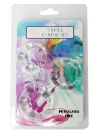 Набор из 3 эрекционных прозрачных колец - Boys of Toys - в Миассе купить с доставкой