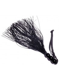 Черная силиконовая плетка - 25,4 см. - Boys of Toys - купить с доставкой в Миассе