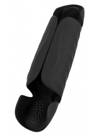 Черный вибромастурбатор с трехточечной стимуляцией Penis Trainer with 3 Point Stimulation - Orion - в Миассе купить с доставкой