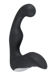 Черный перезаряжаемый стимулятор простаты с вибрацией - 14,6 см. - Orion - в Миассе купить с доставкой