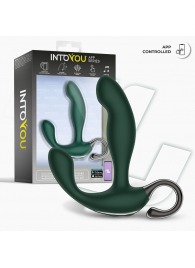 Зеленый вибромассажёр простаты Greeny - 12,8 см. - Intoyou - в Миассе купить с доставкой