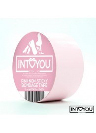 Розовый скотч для фиксации Non-Sticky Bondage Tape - 15 м. - Intoyou - купить с доставкой в Миассе