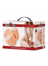 Телесный мастурбатор Liora с 2 любовными тоннелями - Baile - в Миассе купить с доставкой