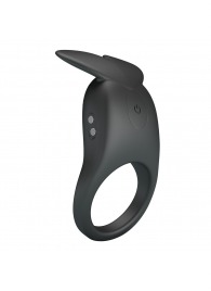 Черное перезаряжаемое виброкольцо Carlton - Baile - в Миассе купить с доставкой