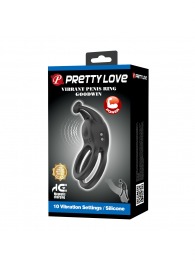 Черное перезаряжаемое виброкольцо Goodwin - Baile - в Миассе купить с доставкой